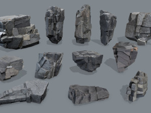 Cliff rocks 3D Модель