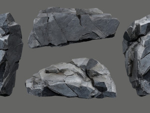 Cliff rocks 3Dモデル