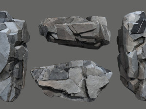 Cliff rocks 3Dモデル
