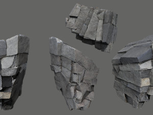 Cliff rocks 3Dモデル