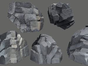 Cliff rocks 3Dモデル