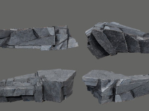 Cliff rocks 3Dモデル