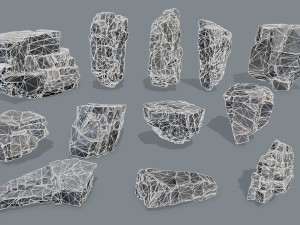 Cliff rocks 3Dモデル