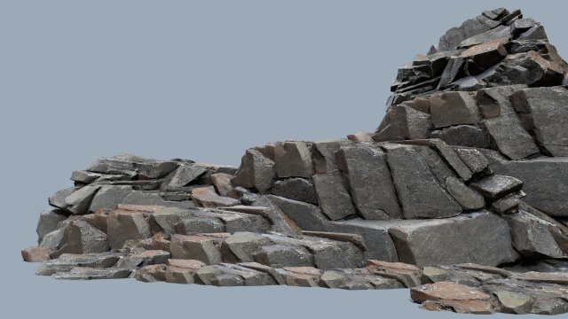 Cliff rocks 3D मॉडल .c4d .max .obj .3ds .fbx .stl .blend 