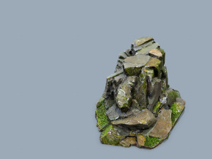 Mossy rocks 3D 模型