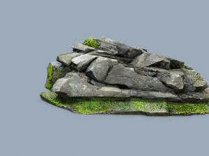 Mossy rocks 3D Model