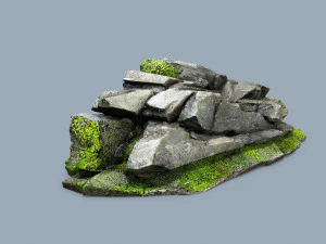 Mossy rocks 3D Model