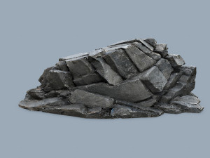 Cliff rocks Model 3D