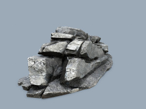Cliff rocks Model 3D