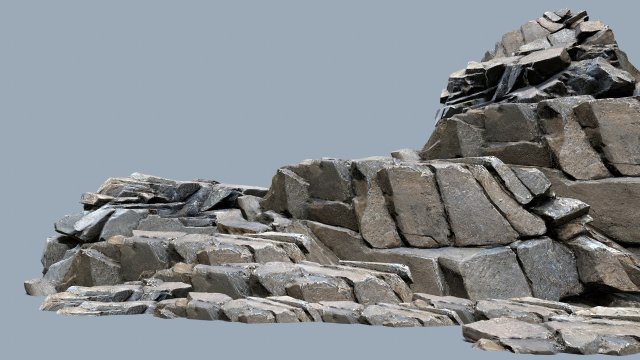 Desert rocks Model 3D .c4d .max .obj .3ds .fbx .stl .blend 