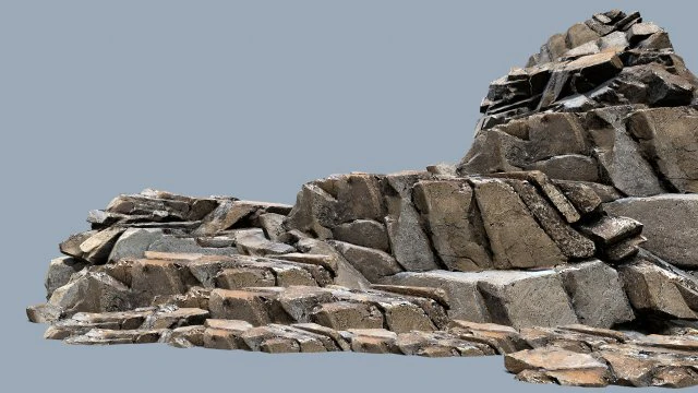 Desert rocks 3D Model .c4d .max .obj .3ds .fbx .stl .blend 