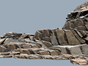 사막의 바위 3D 모델