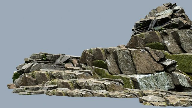 Forest rocks 3D Model .c4d .max .obj .3ds .fbx .stl .blend 
