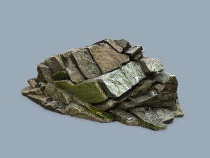 Forest rocks Modelo 3D