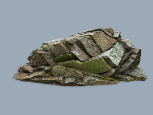 Forest rocks Modelo 3D