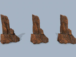 Woestijn rotsen 3D Model