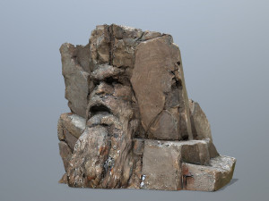 Face of the mountain Model 3D