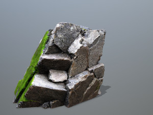 Face of the mountain Modelo 3D