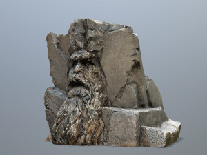 Face of the mountain Modelo 3D