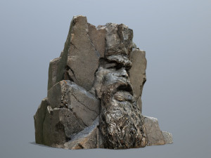 Face of the mountain Modèle 3D