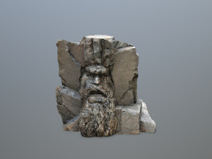 Face of the mountain Modèle 3D