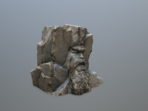 Face of the mountain Modèle 3D