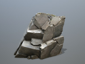 Face of the mountain Modèle 3D