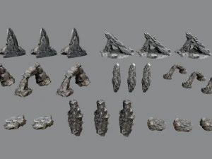 Cliff rocks 3D Model