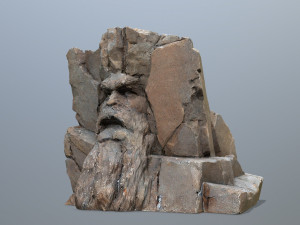 Face of the mountain Modelo 3D