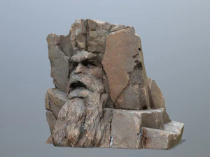 Volto della montagna Modello 3D