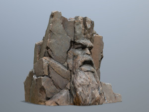 Face of the mountain Modello 3D