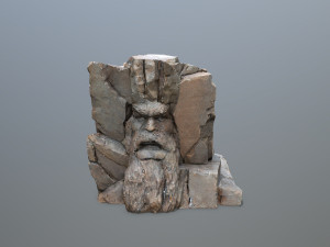 Face of the mountain Modello 3D