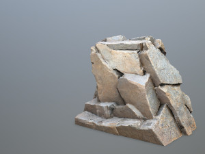 Face of the mountain Modello 3D