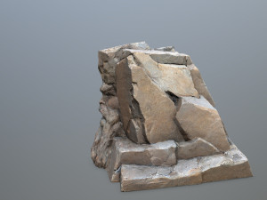 Face of the mountain Modello 3D