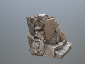 Face of the mountain Modello 3D
