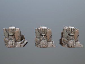 Face of the mountain Modello 3D