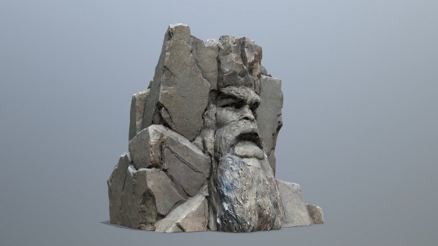 Face of the mountain Modèle 3D .c4d .max .obj .3ds .fbx .stl .blend 