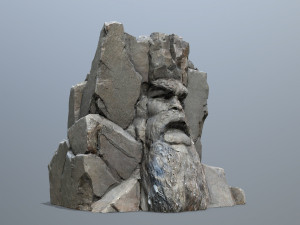 Face of the mountain 3D Model
