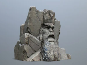 Volto della montagna Modello 3D