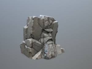 Face of the mountain Modèle 3D