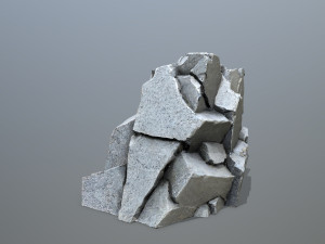 Face of the mountain Modèle 3D