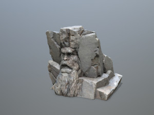 Face of the mountain Modèle 3D