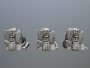 Face of the mountain Modèle 3D