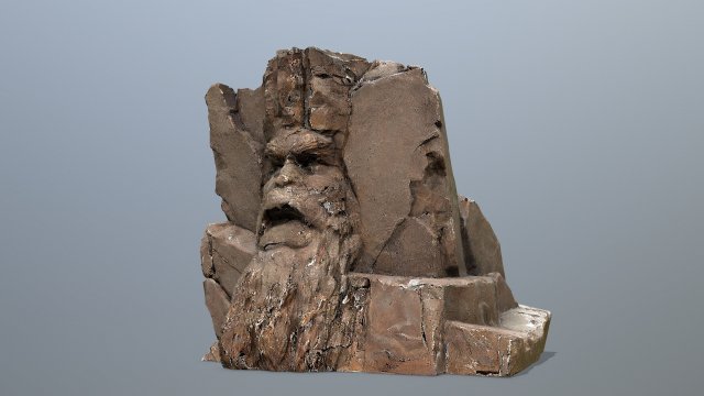 Face of the mountain 3D 모델 .c4d .max .obj .3ds .fbx .stl .blend 