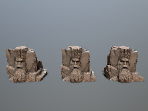 Face of the mountain 3D 모델