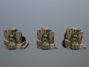 Face of the mountain 3D Model