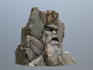 Face of the mountain 3D-Modell