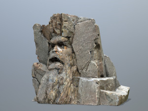 Face of the mountain 3D Model