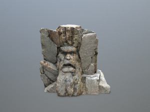 Face of the mountain 3D Model