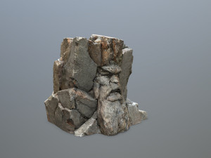 Face of the mountain 3D Model